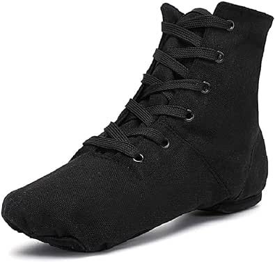 Smithmelody Canvas Jazz Dancing Sneakers Ballet Dance Boots for Girls Boys (Toddler/Little Kid/Big Kid)
