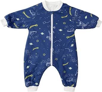 HOUSBAY Baby Sleep Sack Toddler Sleep Bag with Feet 1.5tog Autumn Winter Swaddle Wearable Blanket Nightgowns