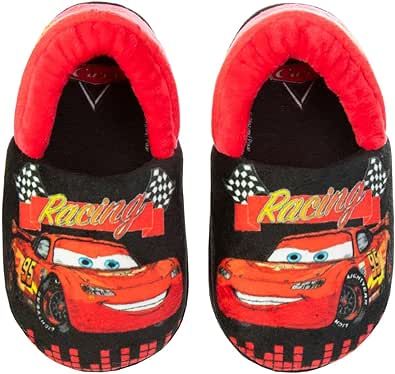 Disney Boys’ Toy Story Slippers – Buzz and Woody Fuzzy Slippers (Toddler/Kid)