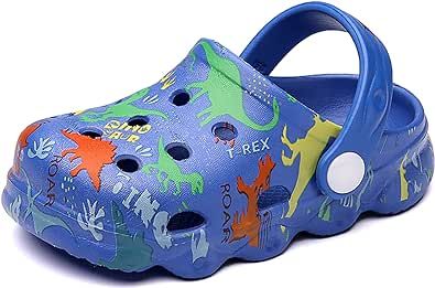 INMINPIN Kids Cute Clogs Cartoon Garden Shoes Boys Girls Slides Slippers Indoor Outdoor Children Water Shower Beach Pool Sandals
