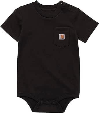 Carhartt baby-girls Short-sleeve Bodysuit Pocket T-shirt Onesie